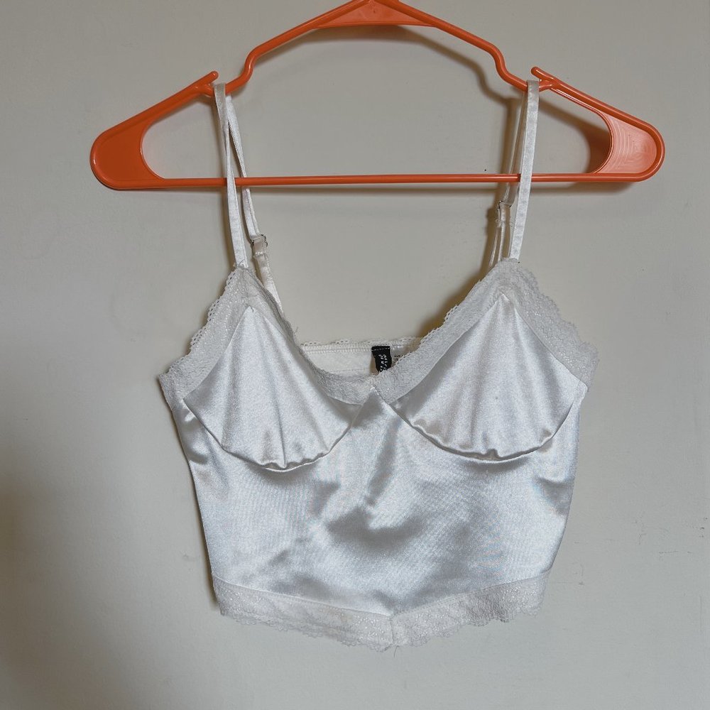 H&M Short Satin Top